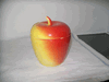 VINTAGE GLASS APPLE SUGAR BOWL WITH LID VINTAGE GLASS APPLE SUGAR BOWL WITH LID