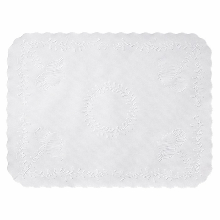 Anniversary 15" x 20" Scalloped Traymat sold in quantities of 2,000 per case