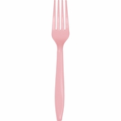Classic Pink Plastic Forks 288 ct