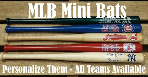 Personalize a Major League Team Mini Bat