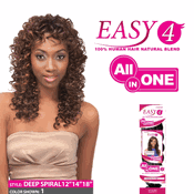 Enstyle 100% Human Hair Natural Blend Easy 4 Deep Spiral Weave Enstyle 100% Human Hair Natural Blend Easy 4 Deep Spiral Weave