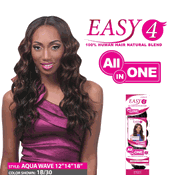 Enstyle 100% Human Hair Natural Blend Easy 4 Aqua Wave Weave Enstyle 100% Human Hair Natural Blend Easy 4 Aqua Wave Weave