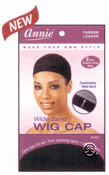 Annie 2PC WIDE BAND Wig Cap Black Annie 2PC WIDE BAND Wig Cap Black