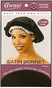 Annie Satin bonnet X-Large Black Annie Satin bonnet X-Large Black
