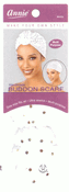 Premade White Buddon Scarf with Silver dot Premade White Buddon Scarf with Silver dot