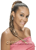 Model Model Equal Futura Dip Fish Tail Braid Drawstring Ponytail Model Model Equal Futura Dip Fish Tail Braid Drawstring Ponytail