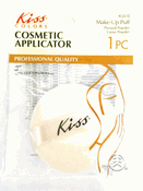 Kiss Cosmetic applicator Make Up Puff 1PC 3" Cotton Round Kiss Cosmetic applicator Make Up Puff 1PC 3" Cotton Round