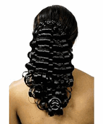 Chade New Born Free Collection Drawstring Ponytail 0195 Fancy High and Low Curl Chade New Born Free Collection Drawstring Ponytail 0195 Fancy High and Low Curl