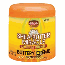 African Pride SHEA BUTTER MIRACLE Buttery Creme Hair Moisturizer 6oz