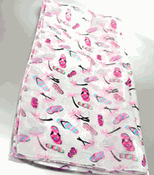SL13X60 Pink Flip Flops Print Satin Chiffon Scarf SL13X60 Pink Flip Flops Print Satin Chiffon Scarf