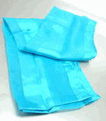 SL13X60 Teal Blue Chiffon Satin Long Scarf SL13X60 Teal Blue Chiffon Satin Long Scarf