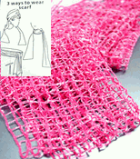 SFB40021 Pink Mesh Knit Sequins Scarf Belt Sash SFB40021 Pink Mesh Knit Sequins Scarf Belt Sash