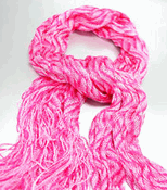 SLM002 Pink Metallic Loose Weave Knit Long Scarf SLM002 Pink Metallic Loose Weave Knit Long Scarf