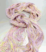 SLM002 Yellow Purple Metallic Loose Weave Scarf SLM002 Yellow Purple Metallic Loose Weave Scarf