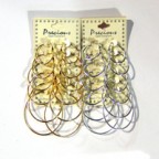 Pierced Earring 6 Pair Loop Pierced Earring 6 Pair Loop