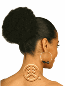 ISIS Synthetic Wrap-N-Tie Drawstring Ponytail Afro Puff ISIS Synthetic Wrap-N-Tie Drawstring Ponytail Afro Puff