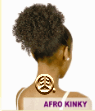 ISIS Synthetic Wrap-N-Tie Drawstring Ponytail Afro Kinky ISIS Synthetic Wrap-N-Tie Drawstring Ponytail Afro Kinky