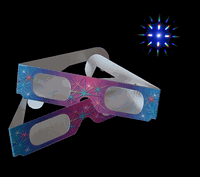 Fireworks Diffraction Glasses - Rainbow Spectrum Frames - 10 Glasses Fireworks Diffraction Glasses - Rainbow Spectrum Frames - 10 Glasses