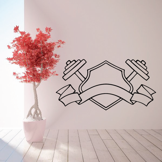 Weight Lifting Wall Decal Vinyl Decal Car Decal CDS027