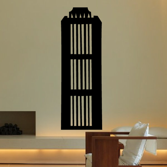 Skyscraper Wall Decal - Vinyl Decal - Car Decal - BA002