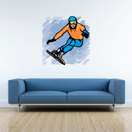 Snowboarding Wall Decal Vinyl Sticker Car Sticker Die Cut Sticker
