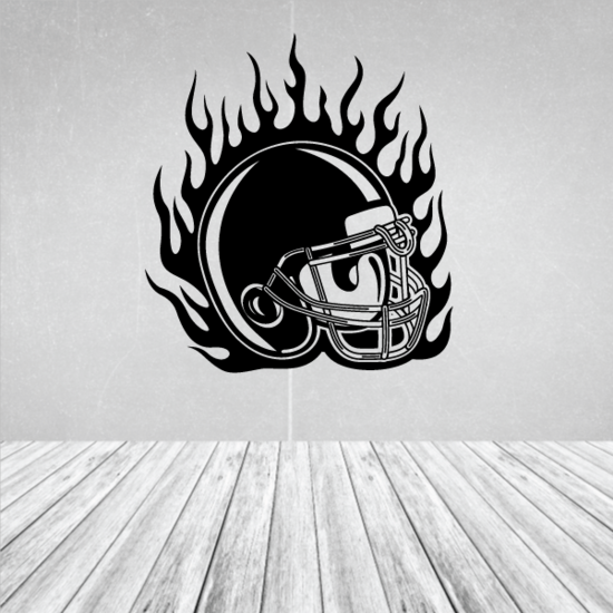 Football Helmet Wall Decal - Vinyl Decal - Car Decal - CDS147