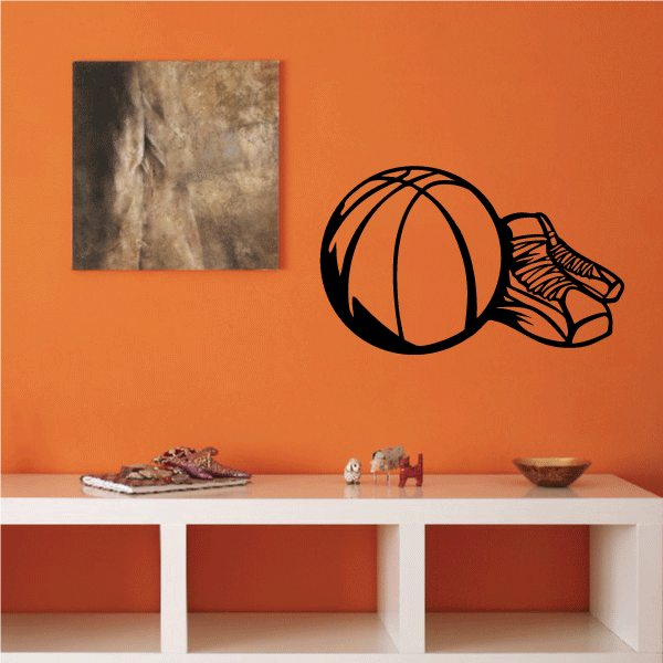 Basketball Wall Decal Vinyl Decal Car Decal CDS021