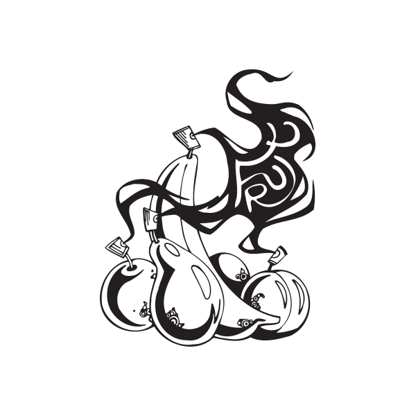 Fruit Spray Paint Cans Decal