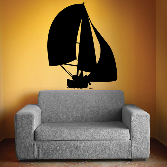 Sailboat Wall Decal Vinyl Decal Car Decal LARGE MC34