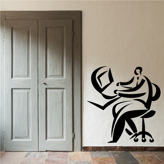 Computer Desk Wall Decal Vinyl Decal Car Decal Business Decal MC02