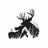 Family Deer Kissing Decal