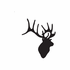 Stag Mounted Bust Decal