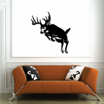 Elk Buck Deer Jumping Decal