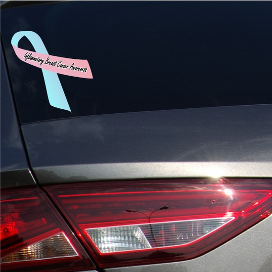 Inflammatory Breast Cancer Awareness Ribbon Vinyl Sticker