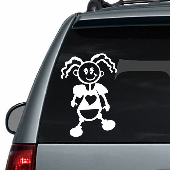 Clothed Baby Heart Decal