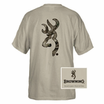 Browning Buckmark Mossy Oak Camo Tee - Sand Browning Buckmark Mossy Oak Camo Tee - Sand