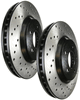 StopTech 128.42080 Front Cross Drilled Rotors 06 Infiniti G35 4WD StopTech 128.42080 Front Cross Drilled Rotors 06 Infiniti G35 4WD