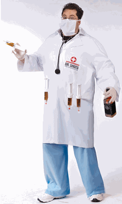 Plus Size Dr. Shots Costume