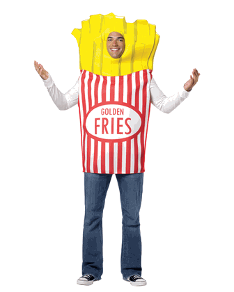 Adult French Fries Costume