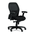 MLN3200 Mercado Mid-Back Mesh Chair, Mesh Back/Fabric Seat, Black By MAYLINE COMPANY MLN3200 Mercado Mid-Back Mesh Chair, Mesh Back/Fabric Seat, Black By MAYLINE COMPANY