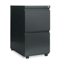ALEPB542823CH Two-Drawer Mobile Pedestal File With Full-Length Pull, 15-7/8w x 23d, Charcoal By ALERA ALEPB542823CH Two-Drawer Mobile Pedestal File With Full-Length Pull, 15-7/8w x 23d, Charcoal By ALERA