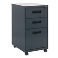 ALEPA532820CH Three-Drawer Mobile Pedestal File, 15-7/8w x 19-3/4d x 28-1/4h, Charcoal By ALERA ALEPA532820CH Three-Drawer Mobile Pedestal File, 15-7/8w x 19-3/4d x 28-1/4h, Charcoal By ALERA