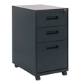 ALEPA532823BL Three-Drawer Mobile Pedestal File, 15-7/8w x 23-1/4d x 28-1/4h, Black By ALERA ALEPA532823BL Three-Drawer Mobile Pedestal File, 15-7/8w x 23-1/4d x 28-1/4h, Black By ALERA