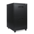 ALEPA542820BL Two-Drawer Mobile Pedestal File, 15-7/8w x 19-3/4d x 28-1/4h, Black By ALERA ALEPA542820BL Two-Drawer Mobile Pedestal File, 15-7/8w x 19-3/4d x 28-1/4h, Black By ALERA