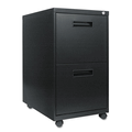 ALEPA542823BL Two-Drawer Mobile Pedestal File, 15-7/8w x 23-1/4d x 28-1/4h, Black By ALERA ALEPA542823BL Two-Drawer Mobile Pedestal File, 15-7/8w x 23-1/4d x 28-1/4h, Black By ALERA