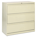 ALELA533641PY 5000 Series Three-Drawer Lateral File, 36w x 19-1/4d x 40-3/4h, Putty By ALERA ALELA533641PY 5000 Series Three-Drawer Lateral File, 36w x 19-1/4d x 40-3/4h, Putty By ALERA