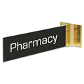 USS93300 Custom Engraved Hallway Sign, 2x8, Gold Holder By U. S. STAMP & SIGN USS93300 Custom Engraved Hallway Sign, 2x8, Gold Holder By U. S. STAMP & SIGN