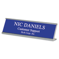 USS91301 Custom Desk/Counter Sign, 2x8, Silver Frame By U. S. STAMP & SIGN USS91301 Custom Desk/Counter Sign, 2x8, Silver Frame By U. S. STAMP & SIGN