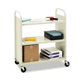 BREF336 Steel Flat Shelf Cart/Stand, 3-Shelf, 36 x 18 x 43, Putty By BRETFORD MFG CO BREF336 Steel Flat Shelf Cart/Stand, 3-Shelf, 36 x 18 x 43, Putty By BRETFORD MFG CO