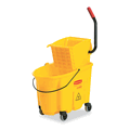 RCP748018YW Wavebrake 26-Quart Side Press Mop Bucket & Wringer Combo, Yellow By RUBBERMAID COMMERCIAL PROD. RCP748018YW Wavebrake 26-Quart Side Press Mop Bucket & Wringer Combo, Yellow By RUBBERMAID COMMERCIAL PROD.